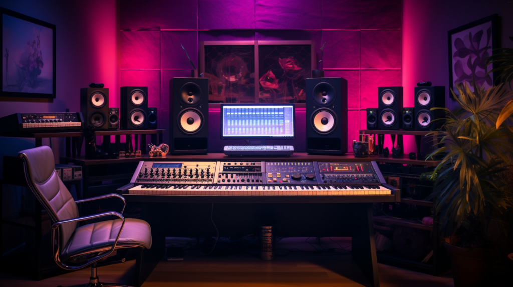 Studio d'enregistrement du projet Komorebi